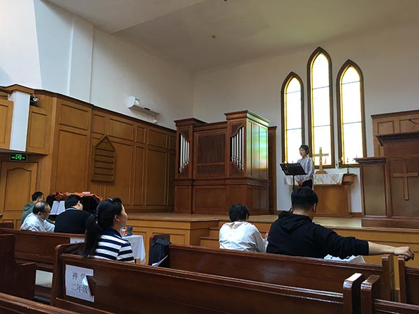 华东神学院举行2019年圣乐招生考试